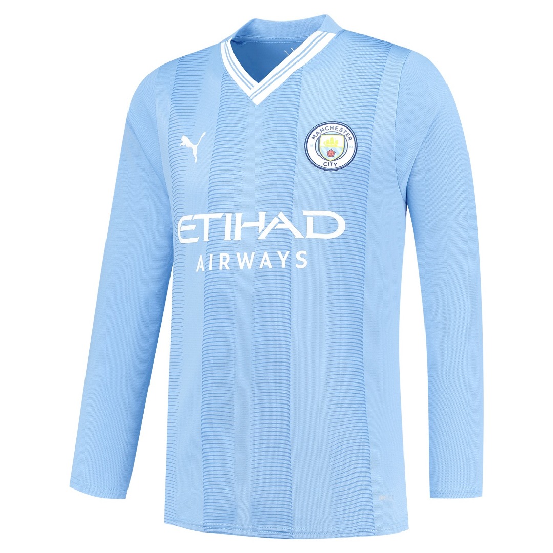 [REPLICA] MANCHESTER CITY 23-24 HOME JERSEY L/S (PRINTING+PATCH)
