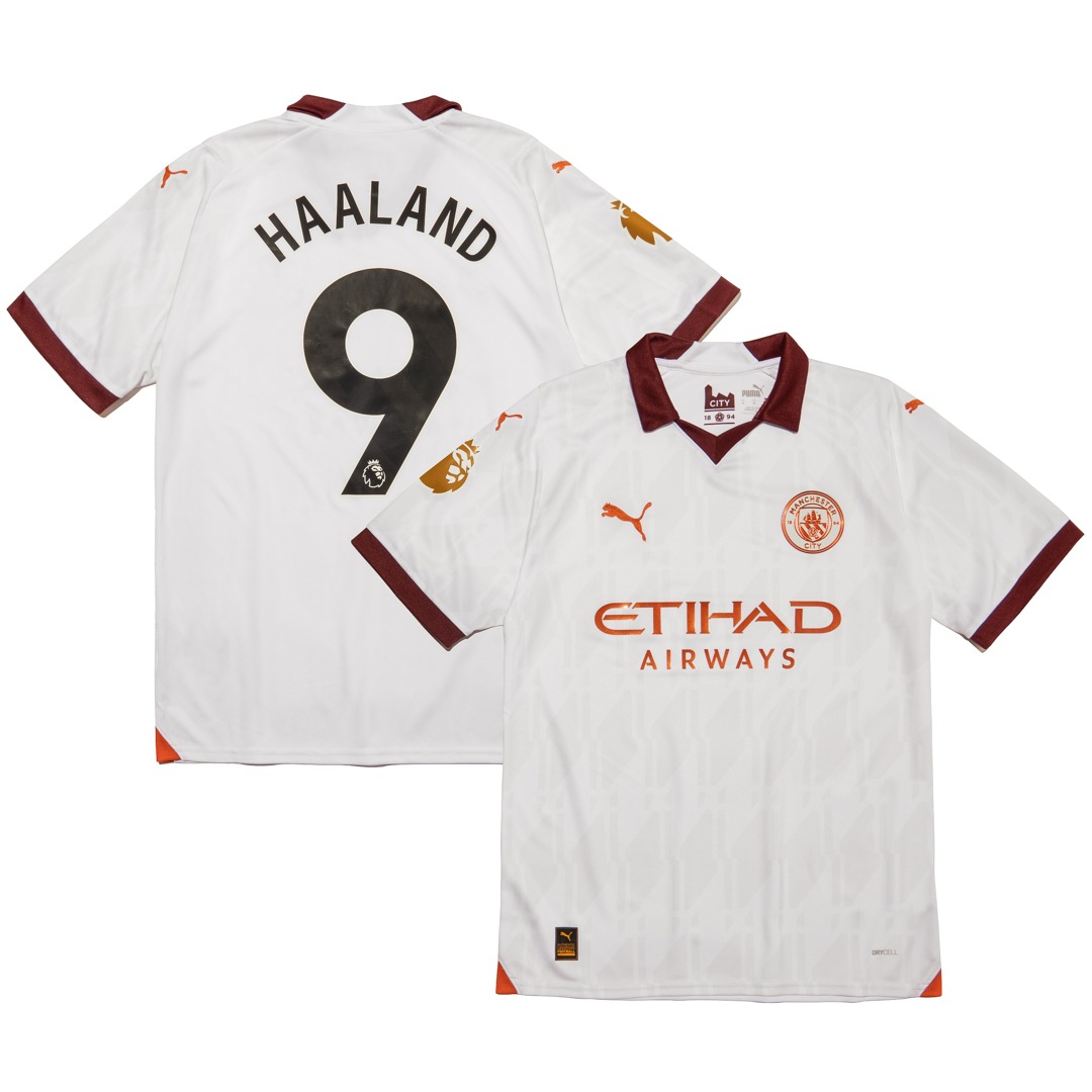 [REPLICA] MANCHESTER CITY 23-24 AWAY JERSEY S/S (#9 HALLAND + EPL CHAMPION PATCH)