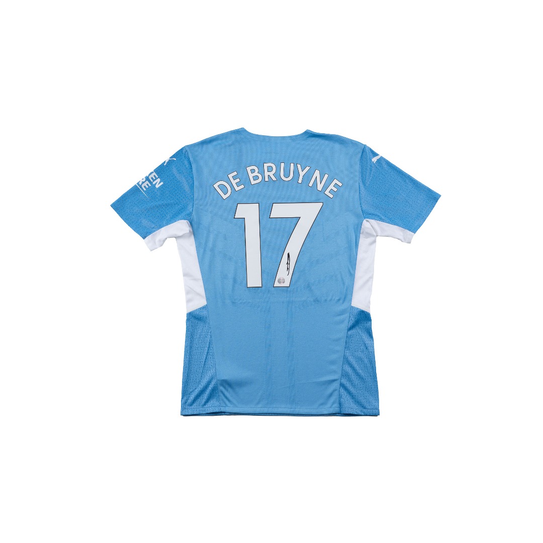 2021-2022 De Bruyne Manchester City Autograph Jersey